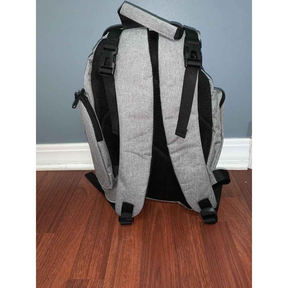 Mancro Diaper Bag Backpack, Large Multifunction Waterproof Gray - Picture 3 of 10